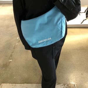 Balenciaga nylon sling crossbody bag